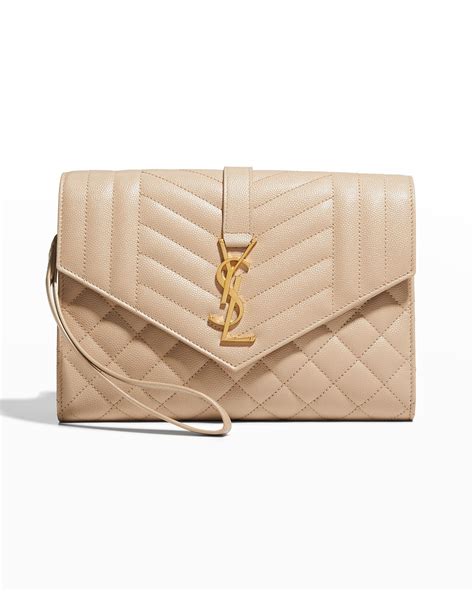 quilted ysl clutch